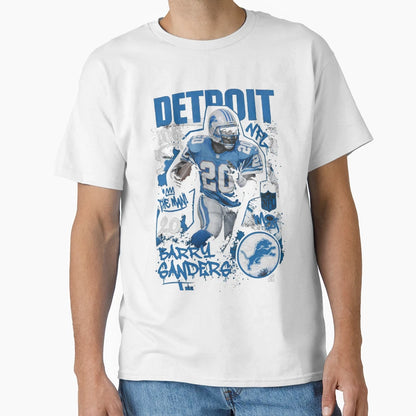 Barry Sanders Motion Detroit Lions T-Shirt - Fun Novelty Design Men Women - T-Shirt, Sweatshirt, Hoodie