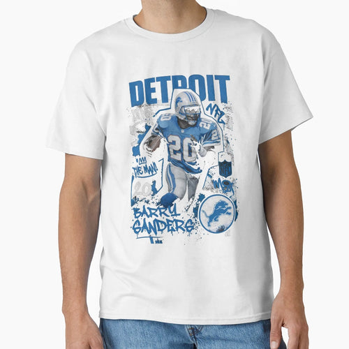 Barry Sanders Motion Detroit Lions T-Shirt - Fun Novelty Design Men Women - T-Shirt, Sweatshirt, Hoodie