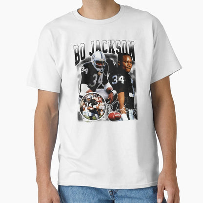Bo Jackson Bo Knows Signature Legend T-Shirt - Aesthetic Graphic Unisex - T-Shirt, Sweatshirt, Hoodie