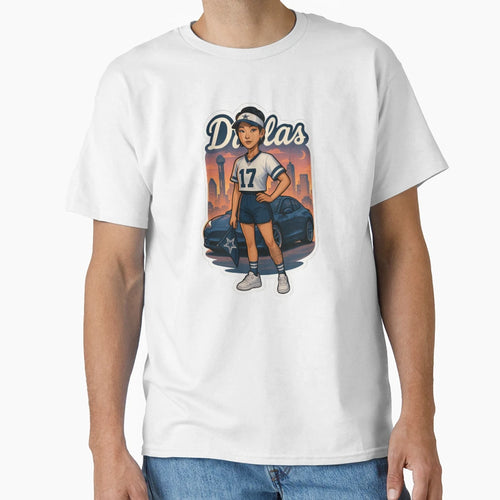 Dallas Cowboys Female Fan Dallas Dusk T-Shirt - Custom Art Print Men Women - T-Shirt, Sweatshirt, Hoodie