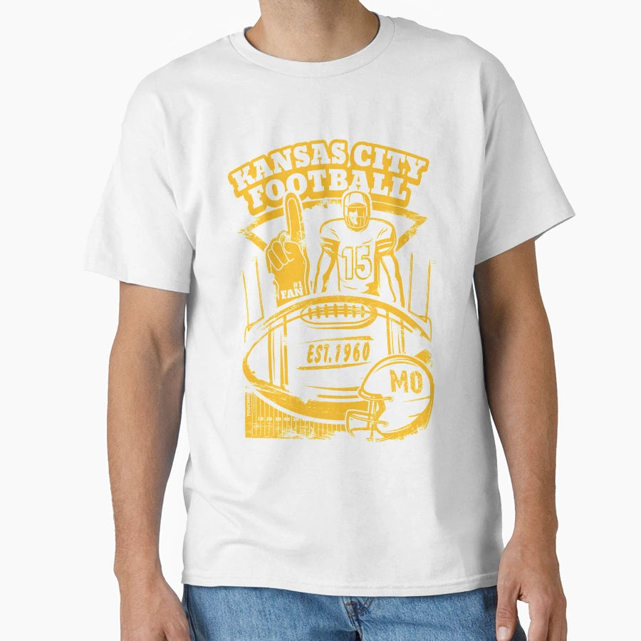 Kansas City Kc Football Missouri 2020 T-Shirt - Custom Art Print Unisex - T-Shirt, Sweatshirt, Hoodie