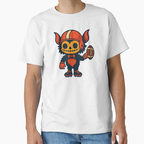 Creepy Football Monster Gothic Kawaii T-Shirt - Custom Art Print Men Women - T-Shirt, Sweatshirt, Hoodie