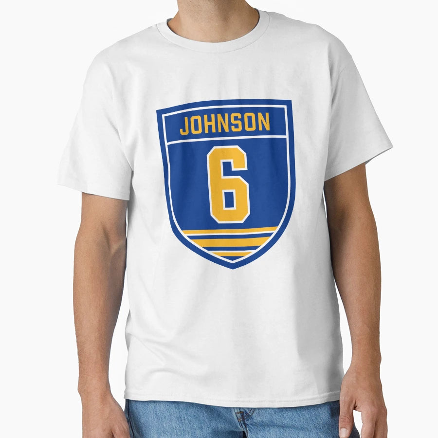 Erik Johnson 6 Emblem T-Shirt - Trendy Graphic Men Women - T-Shirt, Sweatshirt, Hoodie