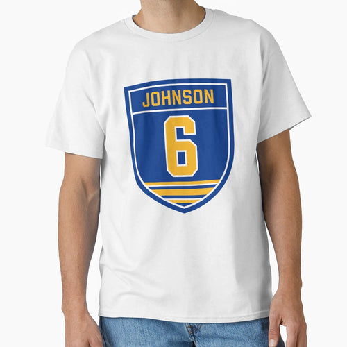 Erik Johnson 6 Emblem T-Shirt - Trendy Graphic Men Women - T-Shirt, Sweatshirt, Hoodie