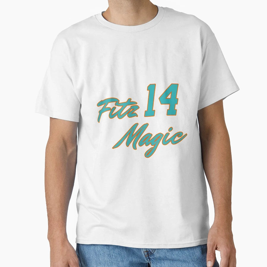 Miami Dolphins T Shirtfitz Magic T-Shirt - Fun Novelty Design for Adults - T-Shirt, Sweatshirt, Hoodie