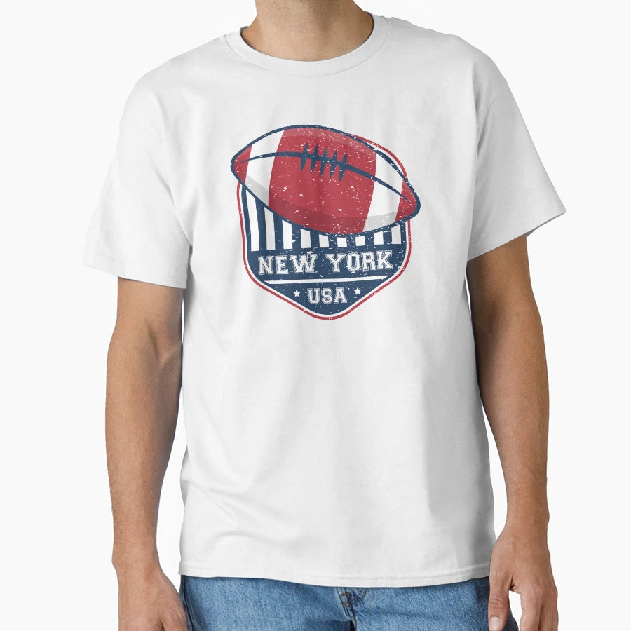 New York American Football T-Shirt - Novelty Apparel for Adults - T-Shirt, Sweatshirt, Hoodie