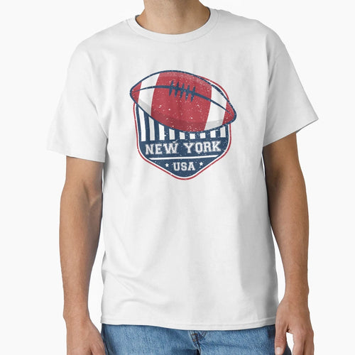 New York American Football T-Shirt - Novelty Apparel for Adults - T-Shirt, Sweatshirt, Hoodie