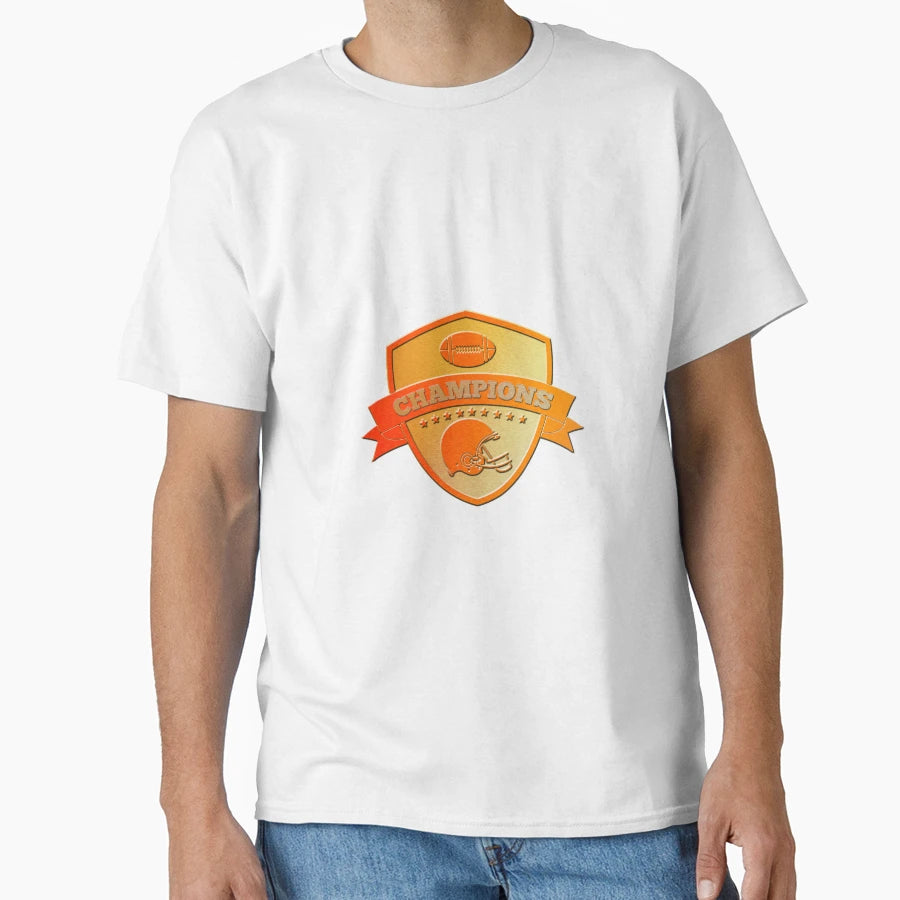 American Football Champions Shield T-Shirt - Trendy Graphic for Adults - T-Shirt, Sweatshirt, Hoodie