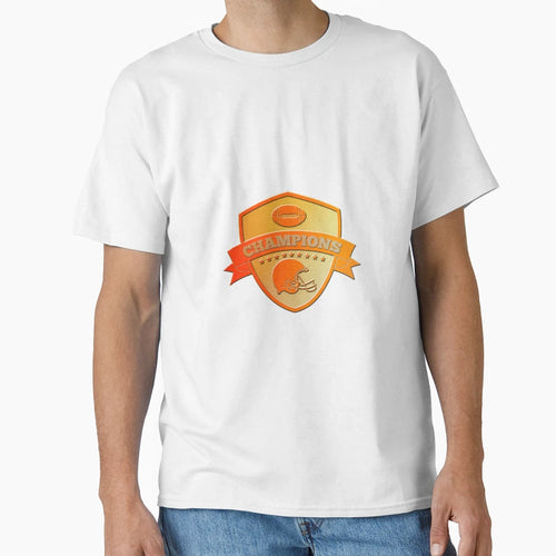 American Football Champions Shield T-Shirt - Trendy Graphic for Adults - T-Shirt, Sweatshirt, Hoodie