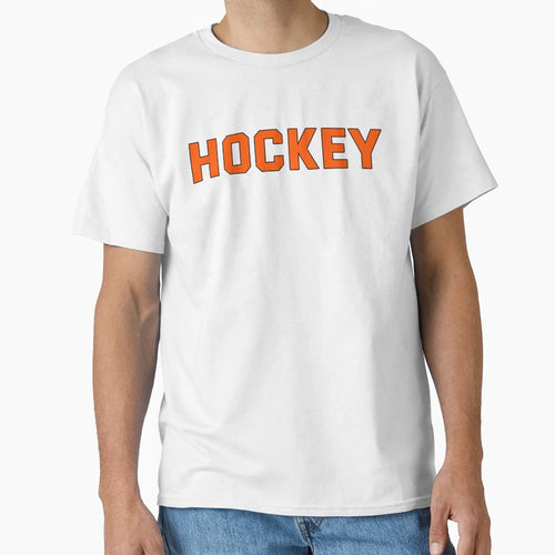 Hockey Player Jersey Text T-Shirt - Fun Novelty Design Men Women - T-Shirt, Sweatshirt, Hoodie