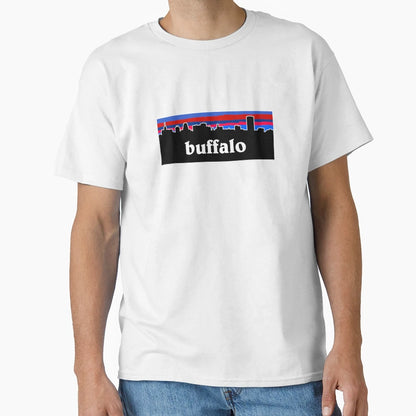 Buffalo Cityscape Football T-Shirt - Minimalist Print Unisex - T-Shirt, Sweatshirt, Hoodie
