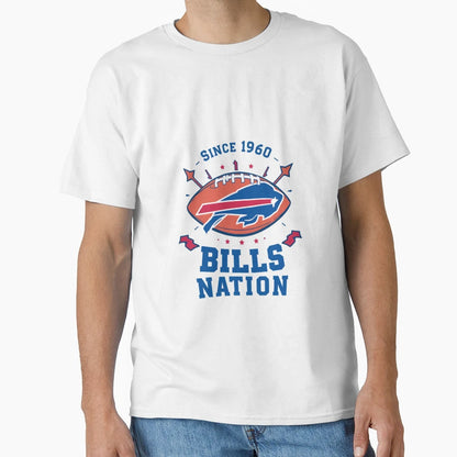 Bills Nation Heritage Buffalo Since T-Shirt - Novelty Apparel for Adults - T-Shirt, Sweatshirt, Hoodie