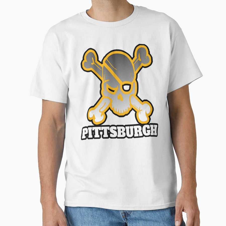 Pittsburgh Skull And Bones Shirts S T-Shirt - Streetwear Style for Adults - T-Shirt, Sweatshirt, Hoodie
