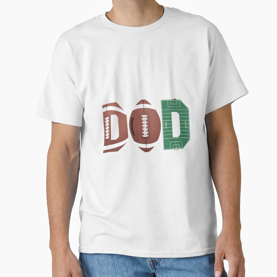 Dad 1 Year Old Football First T-Shirt - Custom Art Print for Adults - T-Shirt, Sweatshirt, Hoodie