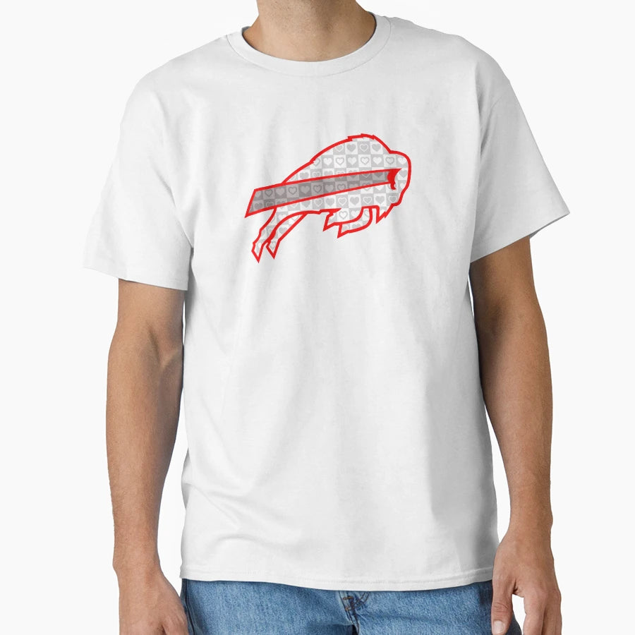 B Mafia Buffalove Wh Gy Rd T-Shirt - Novelty Apparel for Adults - T-Shirt, Sweatshirt, Hoodie
