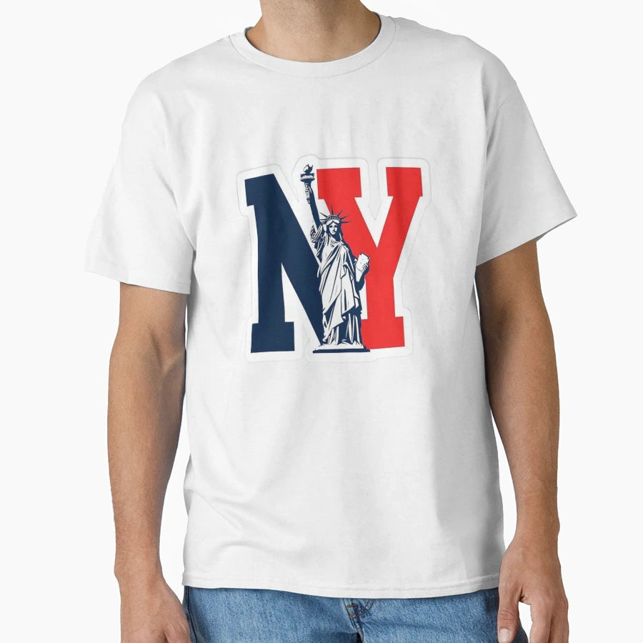 Ny Statue Liberty Bold T-Shirt - Trendy Graphic Unisex - T-Shirt, Sweatshirt, Hoodie