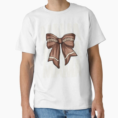Coquette Football Mama T-Shirt - Casual Everyday Wear for Adults - T-Shirt, Sweatshirt, Hoodie