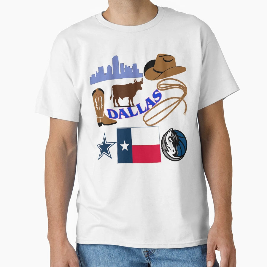 Dallas Tx Logo2 T-Shirt - Streetwear Style Unisex - T-Shirt, Sweatshirt, Hoodie