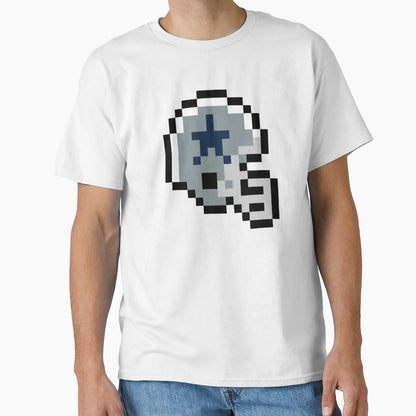 Dallas Cowboys 8 Bit Football Helmet Only T-Shirt - Trendy Graphic Unisex - T-Shirt, Sweatshirt, Hoodie
