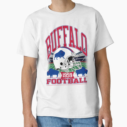 Buffalo Football Gridiron Legacy V2 T-Shirt - Custom Art Print Unisex - T-Shirt, Sweatshirt, Hoodie