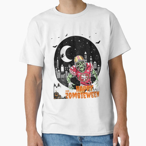 San Francisco 49Er Zombie Halloween T-Shirt - Novelty Apparel Men Women - T-Shirt, Sweatshirt, Hoodie