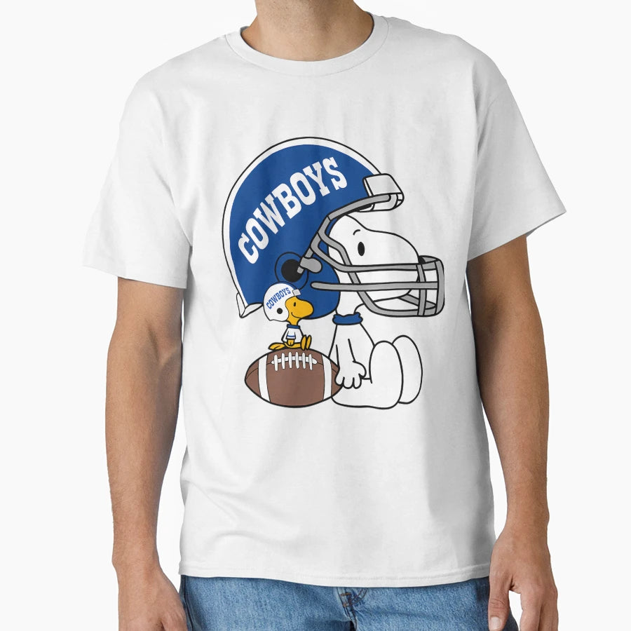 Snoopy And Woodstock Dallas Cowboys T-Shirt - Unique Graphic Unisex - T-Shirt, Sweatshirt, Hoodie