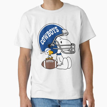 Snoopy And Woodstock Dallas Cowboys T-Shirt - Unique Graphic Unisex - T-Shirt, Sweatshirt, Hoodie