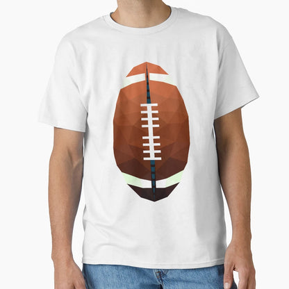Geometric Football Art Bold Low Poly T-Shirt - Trendy Graphic Men Women - T-Shirt, Sweatshirt, Hoodie