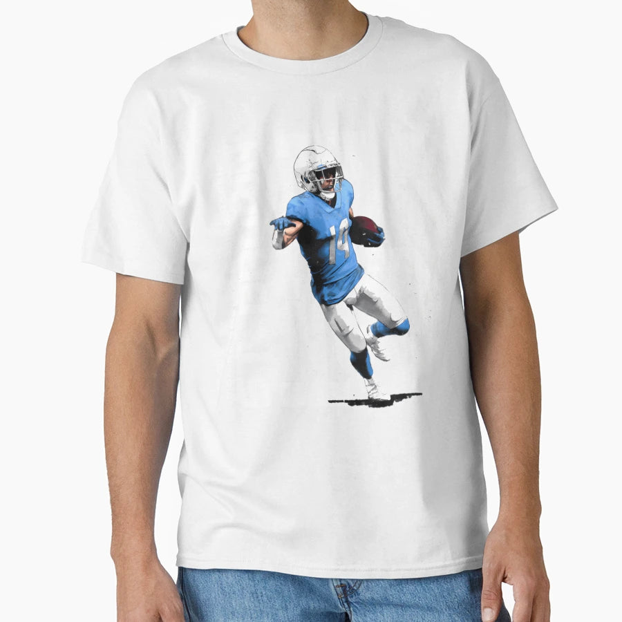 Amon Ra St Brown Detroit Lions Wr14 T-Shirt - Custom Art Print Men Women - T-Shirt, Sweatshirt, Hoodie
