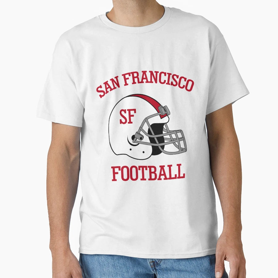 San Francisco Football And T-Shirt - Trendy Graphic Men Women - T-Shirt, Sweatshirt, Hoodie
