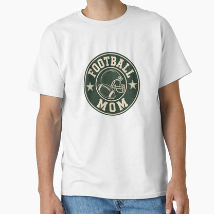 Football Mom Badge T-Shirt - Streetwear Style for Adults - T-Shirt, Sweatshirt, Hoodie