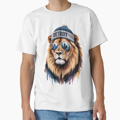 Detroit Lion T-Shirt - Graphic Print for Adults - T-Shirt, Sweatshirt, Hoodie