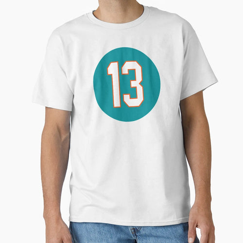 Dan Marino Number 13 Jersey Miami T-Shirt - Graphic Print Men Women - T-Shirt, Sweatshirt, Hoodie