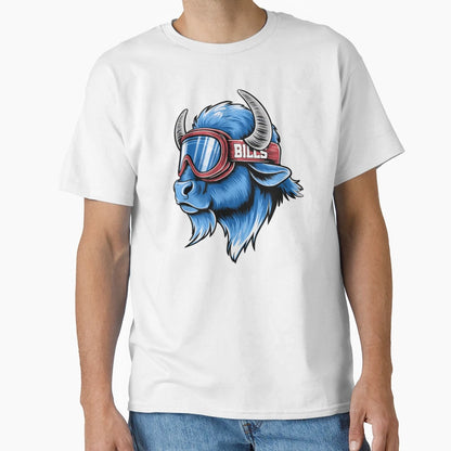 Bills Ski Buffalo T-Shirt - Trendy Graphic for Adults - T-Shirt, Sweatshirt, Hoodie