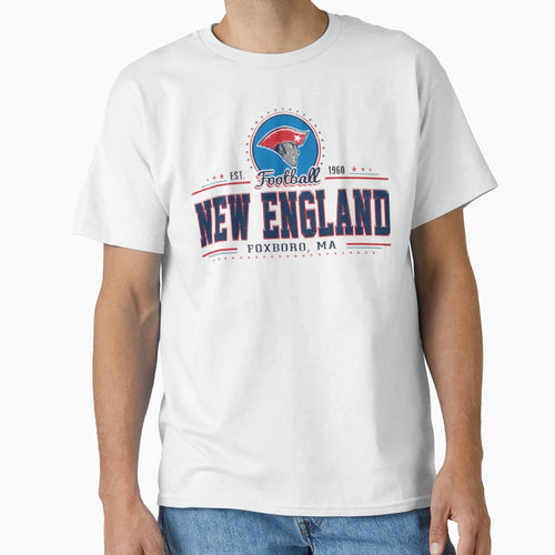 Football New England Foxboro Ma Pat T-Shirt - Trendy Graphic for Adults - T-Shirt, Sweatshirt, Hoodie