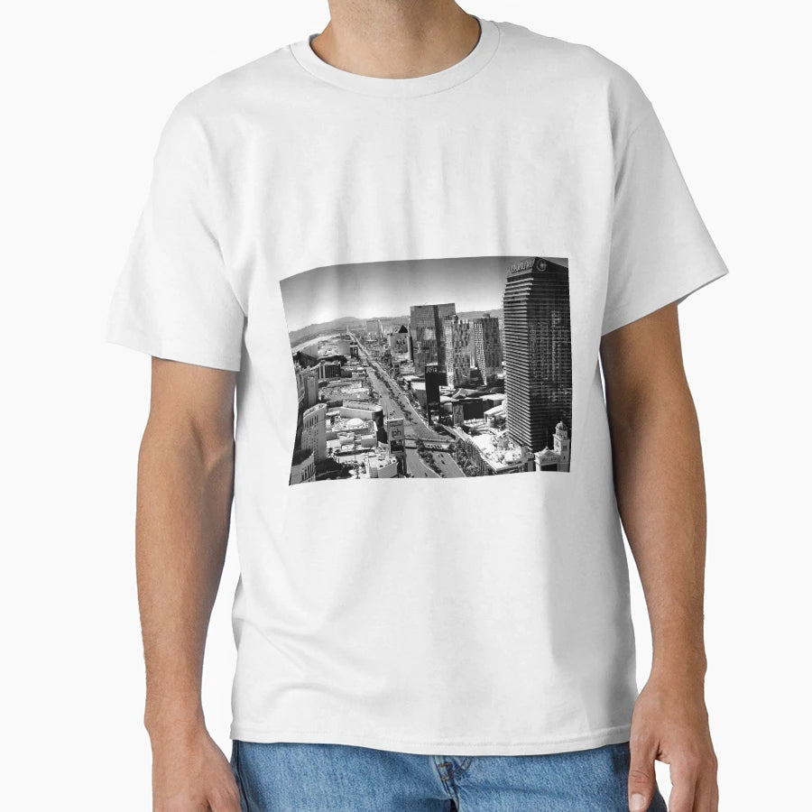 Las Vegas Strip Skyline Cityscape T-Shirt - Aesthetic Graphic Unisex - T-Shirt, Sweatshirt, Hoodie