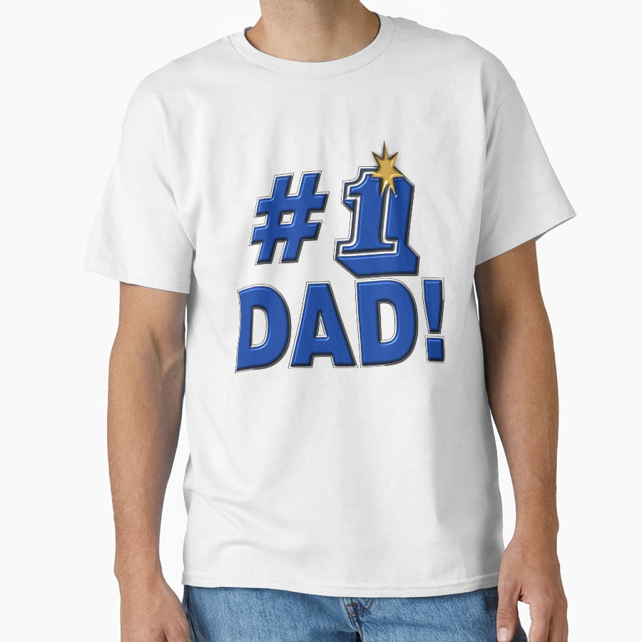Number 1 Dad T-Shirt - Aesthetic Graphic for Adults - T-Shirt, Sweatshirt, Hoodie