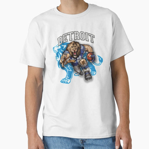 Detroit Football Detroit Lions T-Shirt - Custom Art Print Men Women - T-Shirt, Sweatshirt, Hoodie