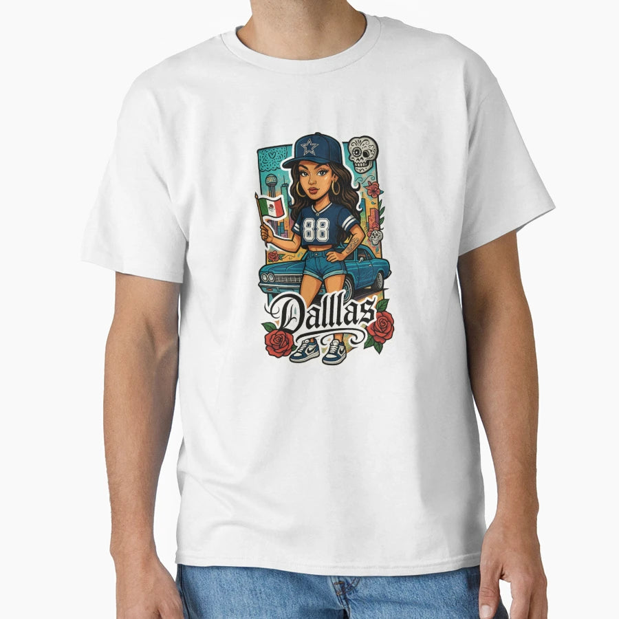 Dallas Cowboys Fan Chicano T-Shirt - Streetwear Style for Adults - T-Shirt, Sweatshirt, Hoodie