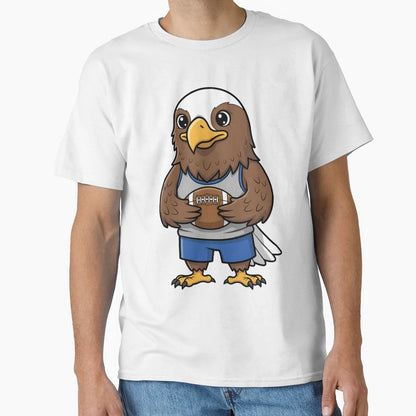 Eagle Football Mascot Sports T-Shirt - Casual Everyday Wear Men Women - T-Shirt, Sweatshirt, Hoodie