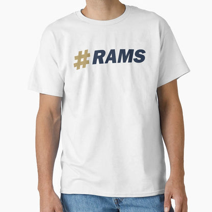 Hashtag Rams T-Shirt - Minimalist Print Unisex - T-Shirt, Sweatshirt, Hoodie