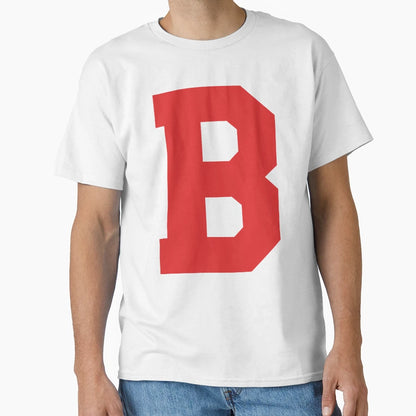 Alphabet Red B Sports Letter B T-Shirt - Trendy Graphic Men Women - T-Shirt, Sweatshirt, Hoodie