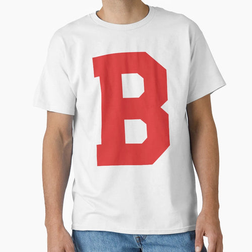 Alphabet Red B Sports Letter B T-Shirt - Trendy Graphic Men Women - T-Shirt, Sweatshirt, Hoodie