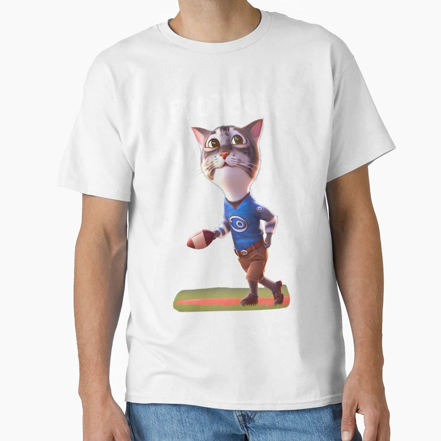 Cat Football T-Shirt - Fun Novelty Design Men Women - T-Shirt, Sweatshirt, Hoodie