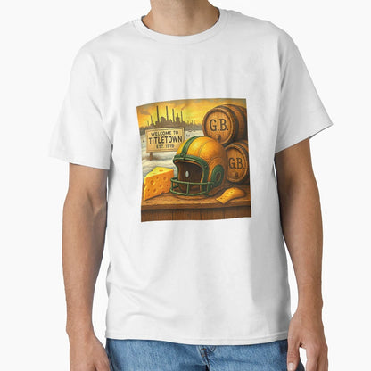 Green Bay Fan Art T-Shirt - Unique Graphic Unisex - T-Shirt, Sweatshirt, Hoodie