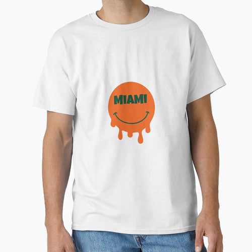 Miami Smile T-Shirt - Minimalist Print Men Women - T-Shirt, Sweatshirt, Hoodie
