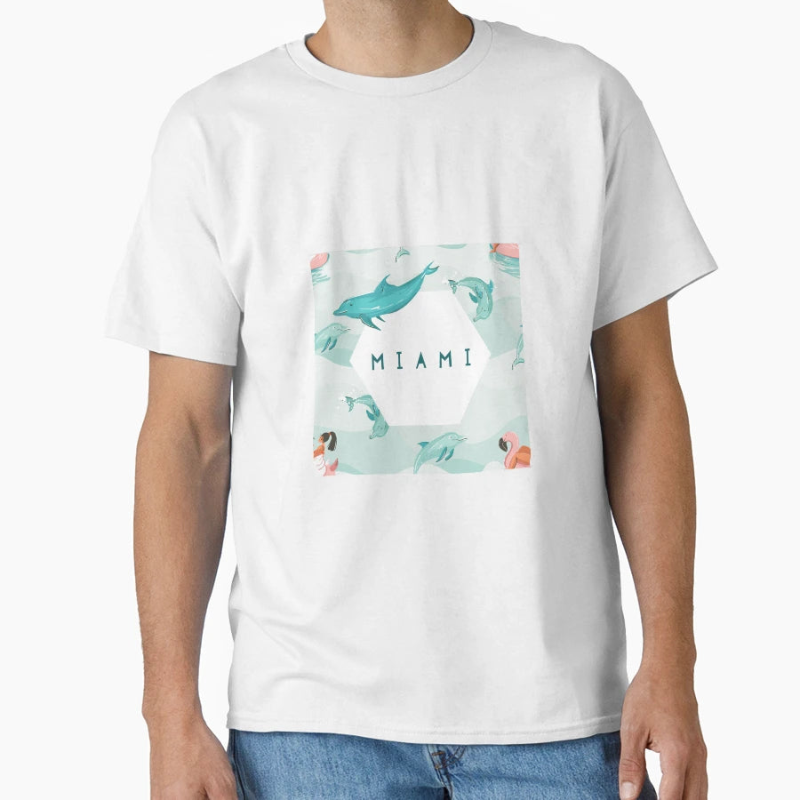 Miami Summer T-Shirt - Casual Everyday Wear Men Women - T-Shirt, Sweatshirt, Hoodie