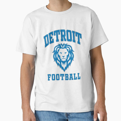Detroit Football Fan T-Shirt - Minimalist Print for Adults - T-Shirt, Sweatshirt, Hoodie
