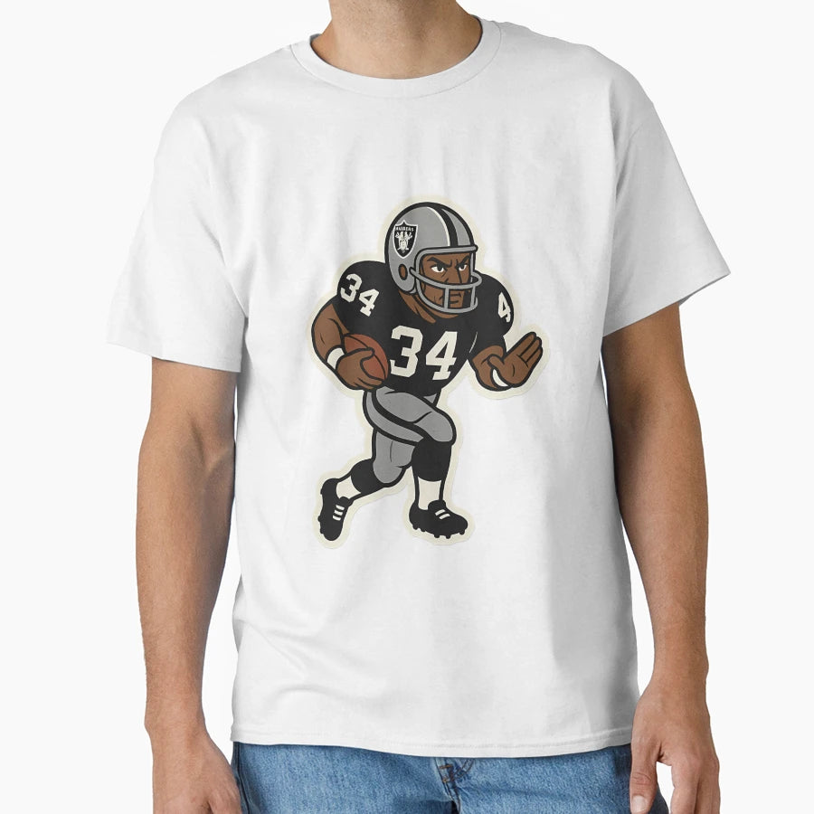 Gridiron Greats Cartoon Tribute Bo T-Shirt - Graphic Print for Adults - T-Shirt, Sweatshirt, Hoodie