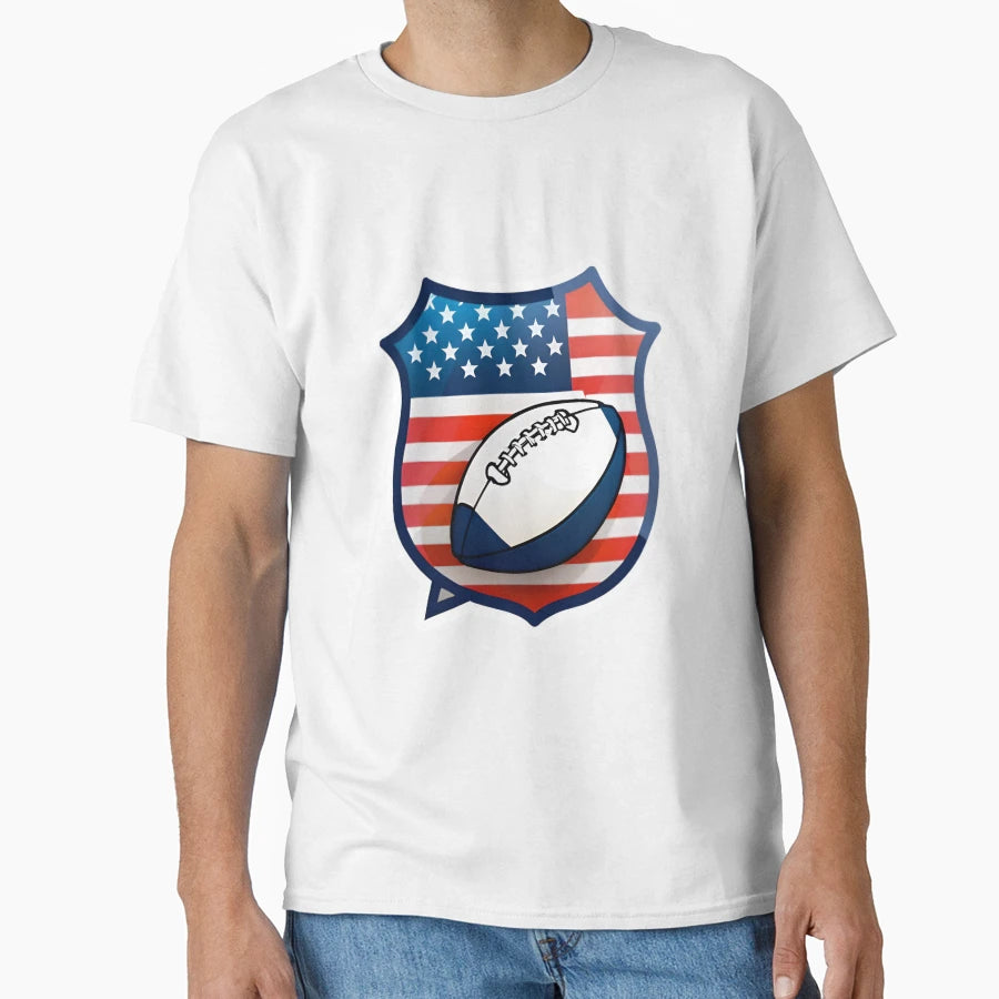 Usa American Football T-Shirt - Graphic Print Men Women - T-Shirt, Sweatshirt, Hoodie